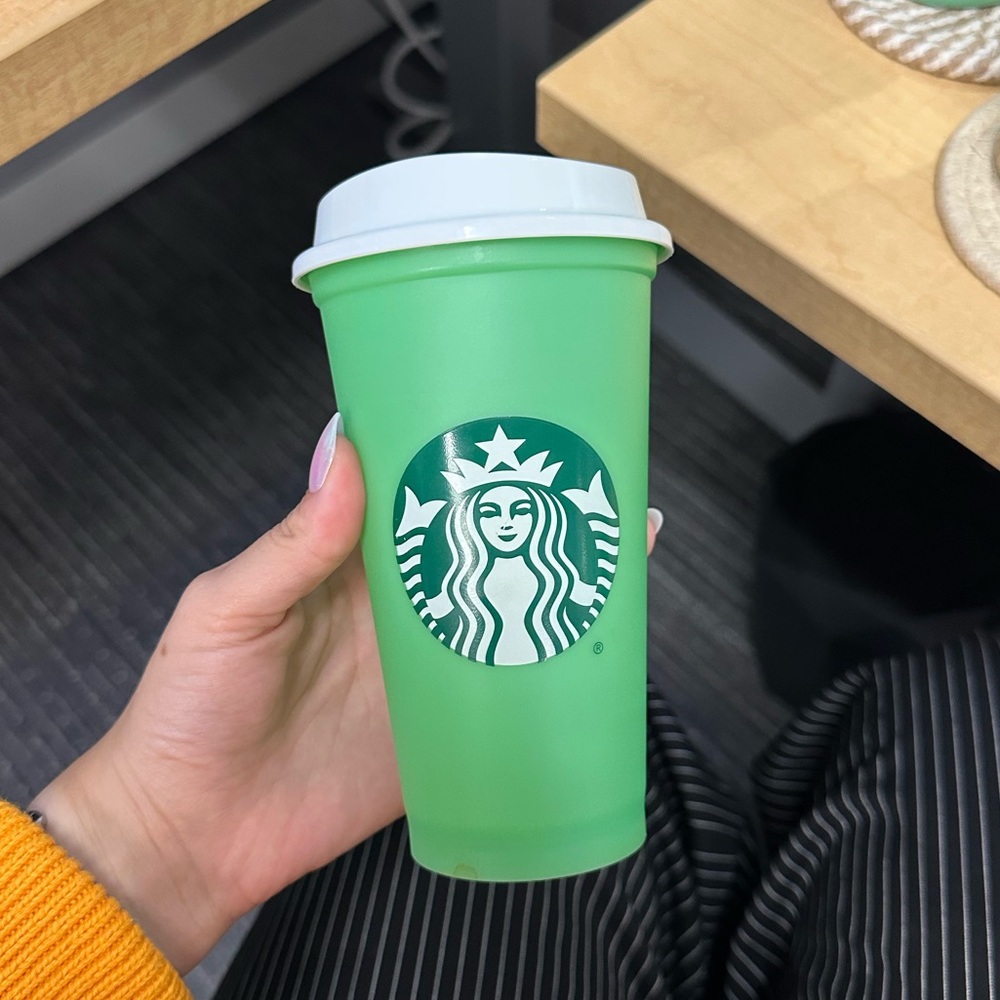 Starbucks - green thermos